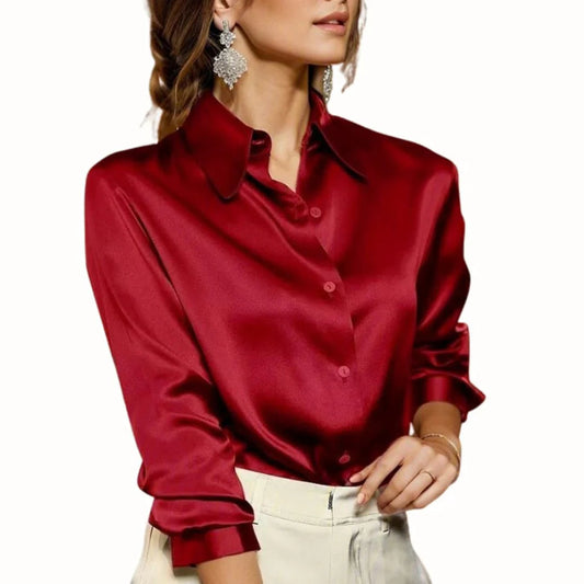 Image of Mckenzie | Women's Button-Down Long Sleeve Blouse