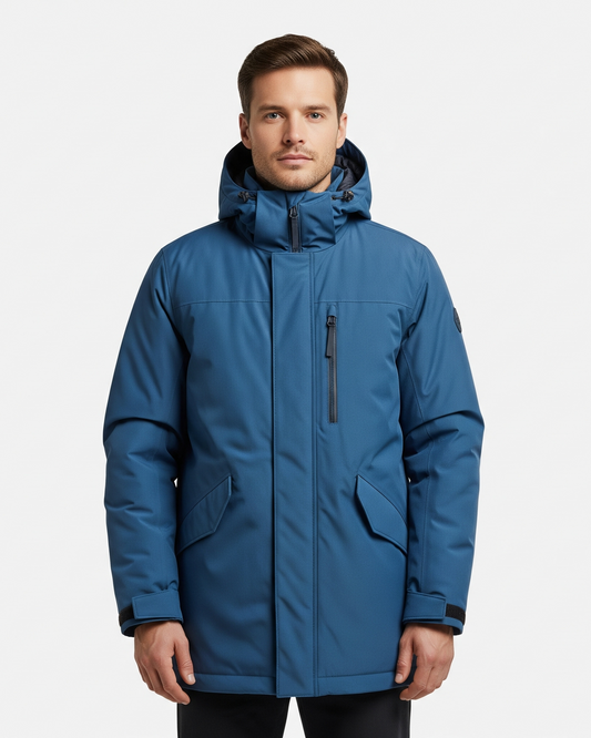 Men's Insulated Waterproof Winter Parka with Hood