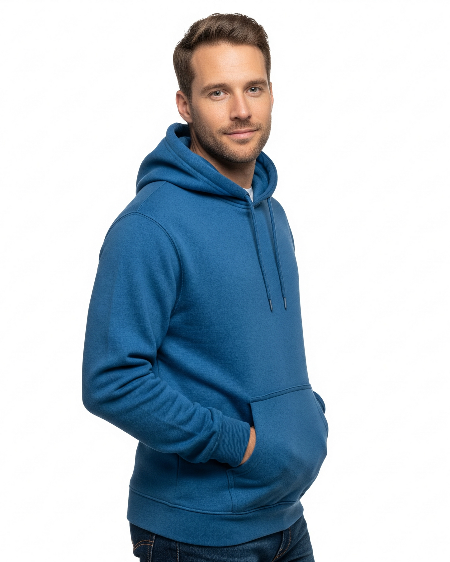 Men's Pullover Hooded Sweatshirt with Kangaroo Pocket