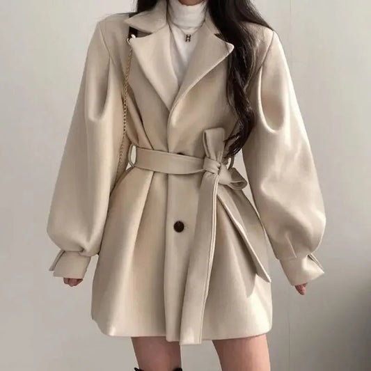 Image of Nicole | Women's Belted Wrap Mini Coat