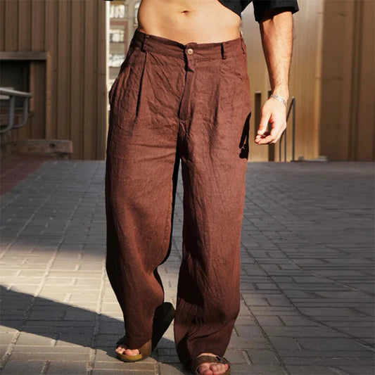 Image of Randall | Men's Pleated Wide Leg Pants