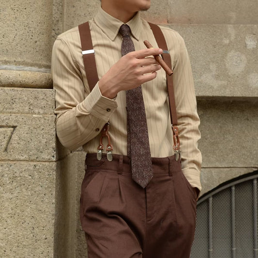 Image of Ruben | Men's Long Sleeve Striped Shirt