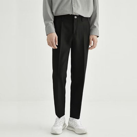 Image of Waylon | Men's Pleated Ankle Length Dress Pants