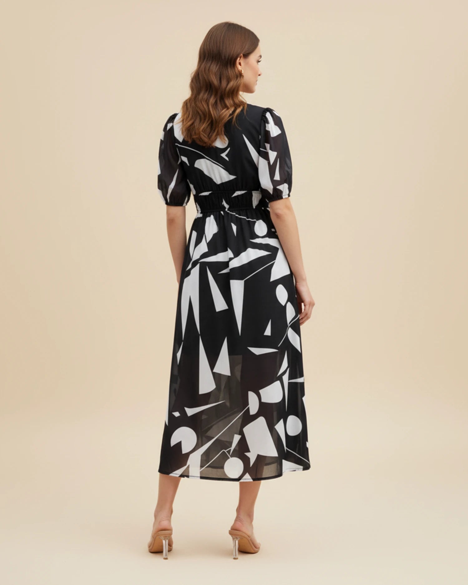 Women's Floral A-Line Midi Dress image