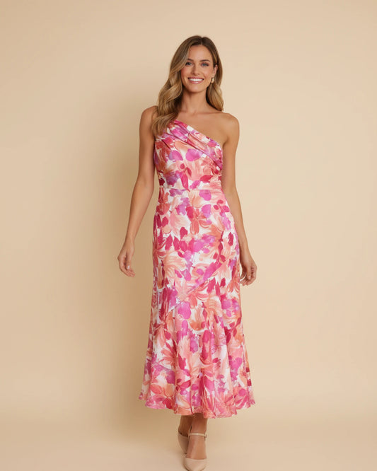Women's Floral A-Line Midi Dress image