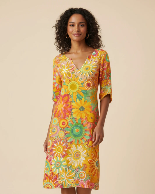 Women's Floral Midi Dress image
