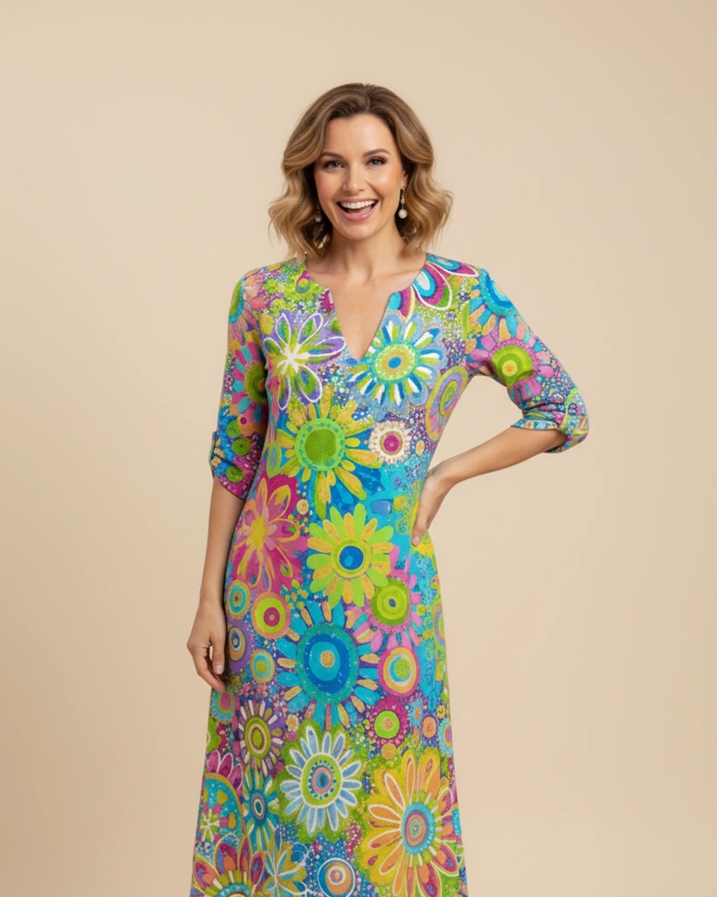 Women's Floral Midi Dress image