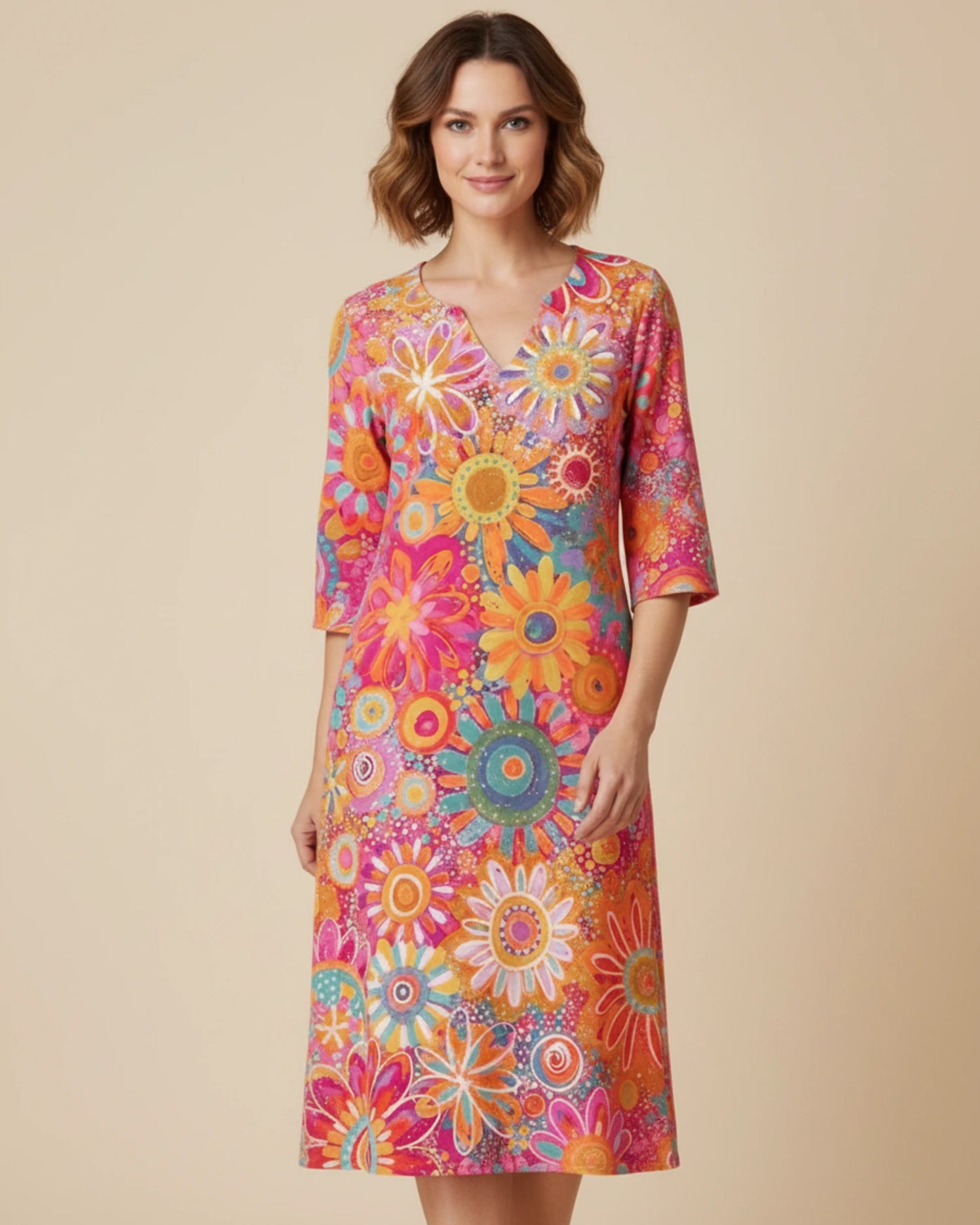 Women's Floral Midi Dress image