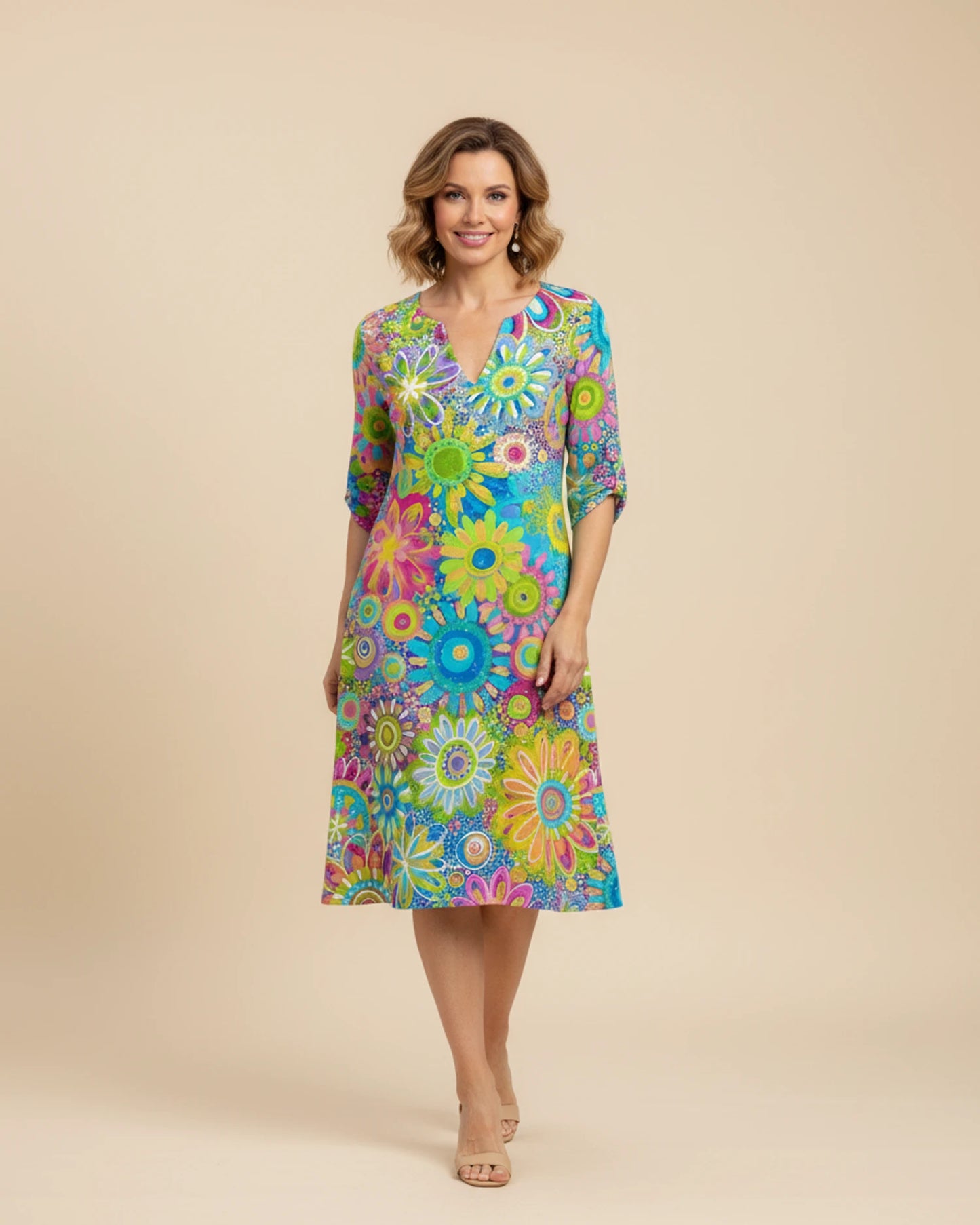 Women's Floral Midi Dress image