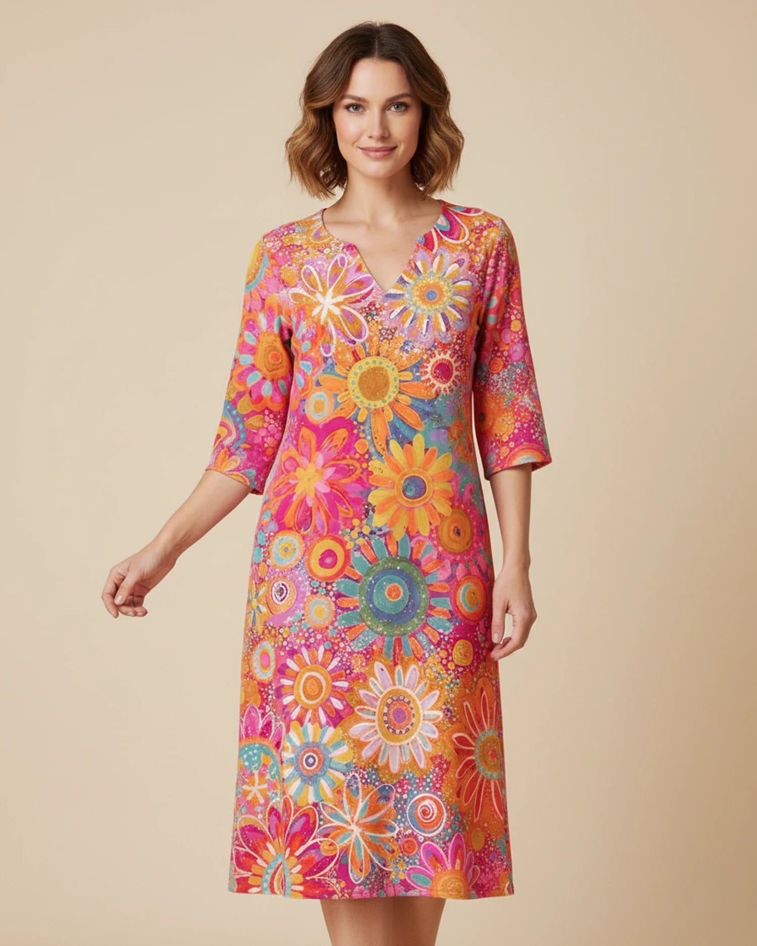Women's Floral Midi Dress image