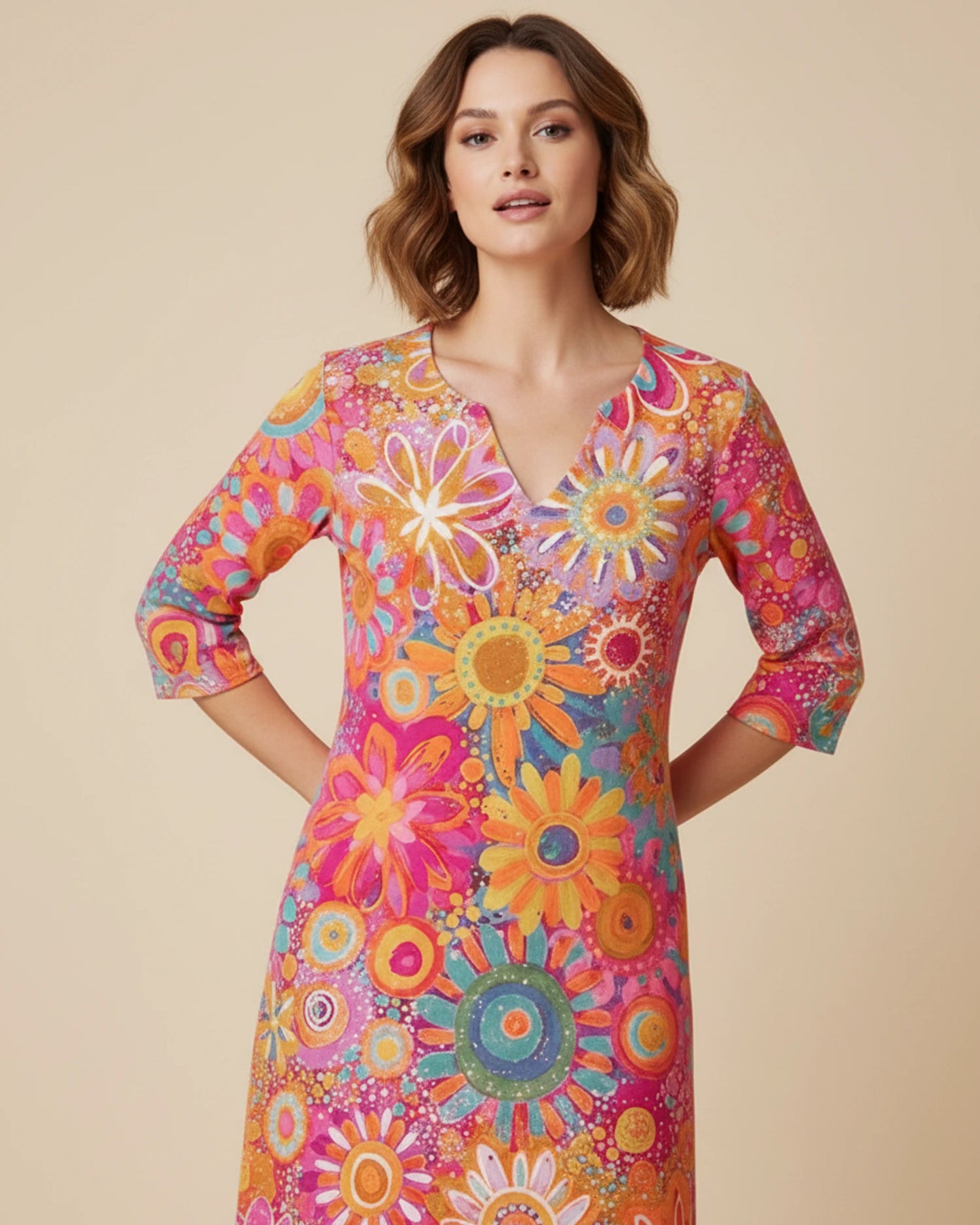 Women's Floral Midi Dress image