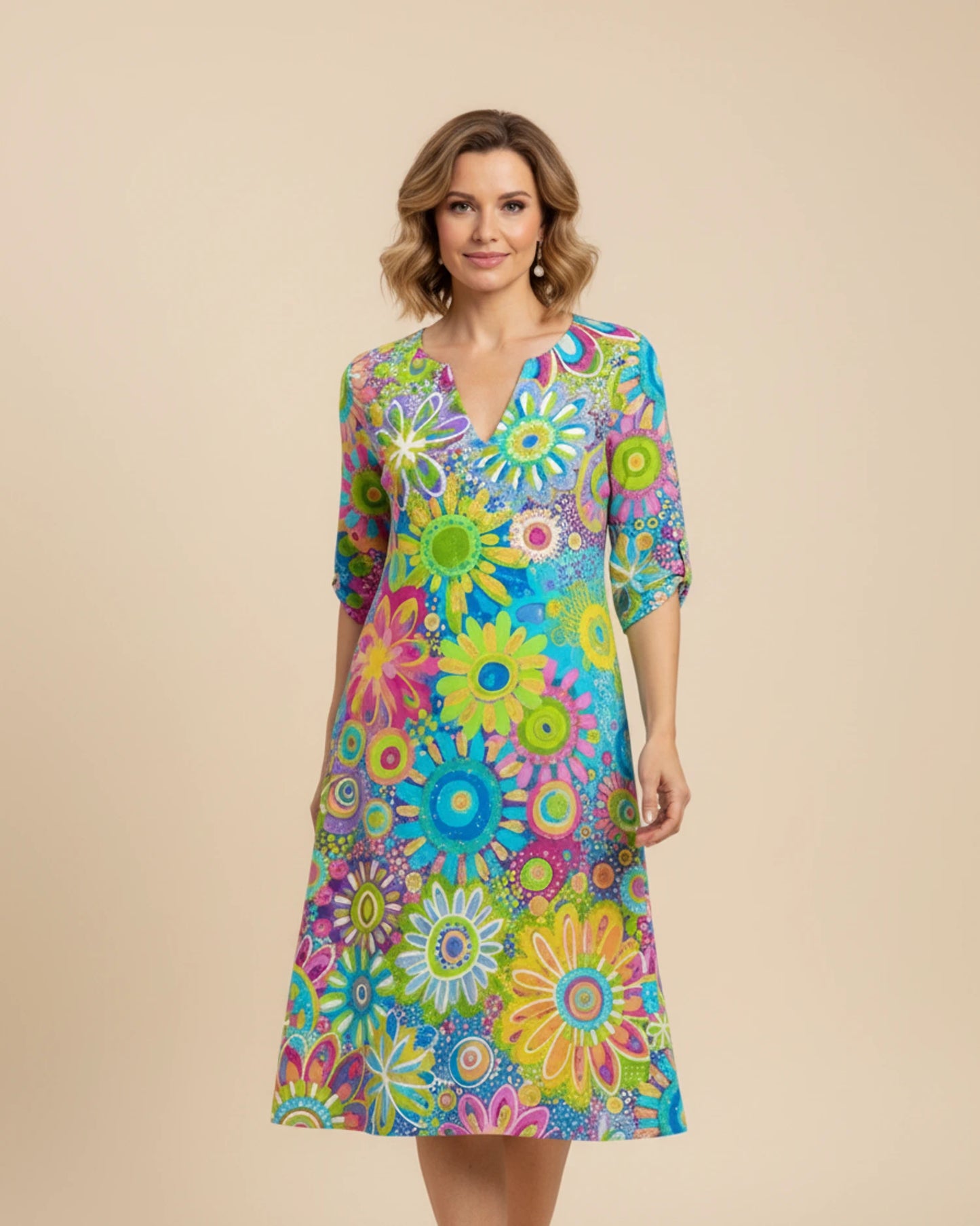Women's Floral Midi Dress image