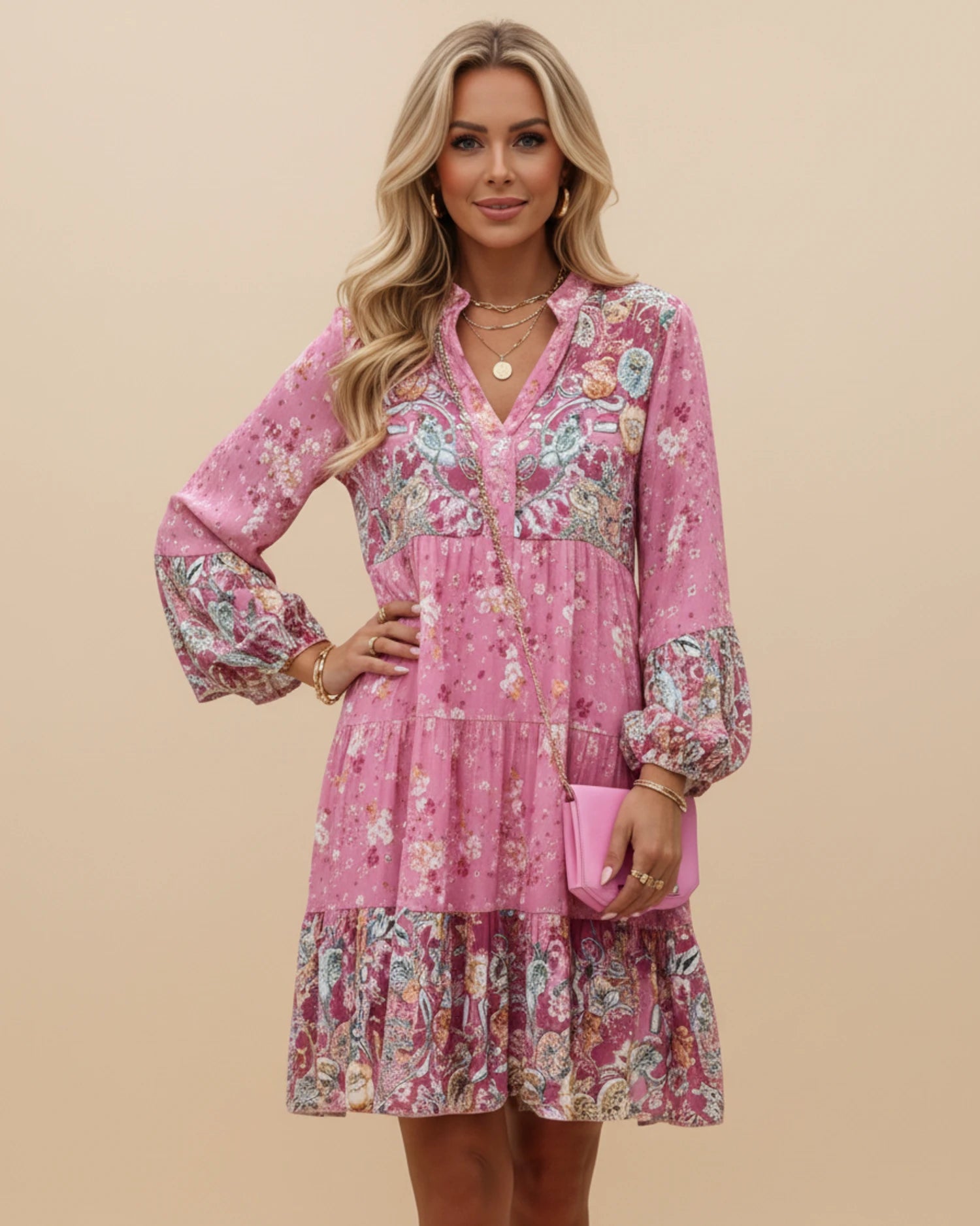 Women's Floral Mini Dress image