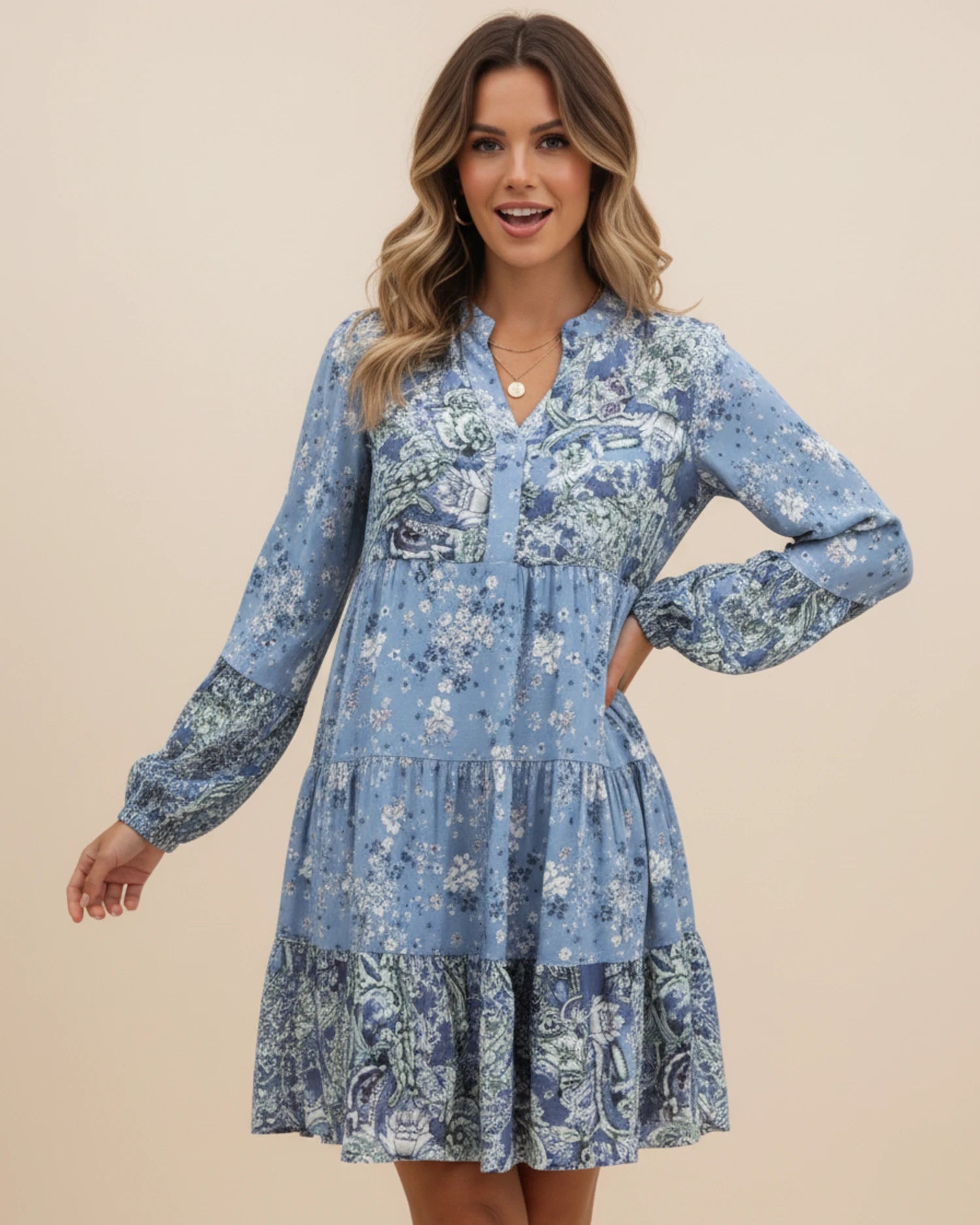 Women's Floral Mini Dress image