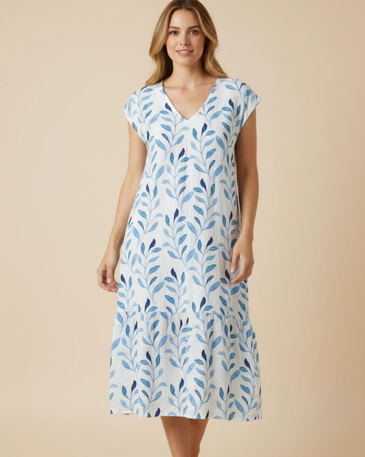 Women's Floral Print Midi Dress image