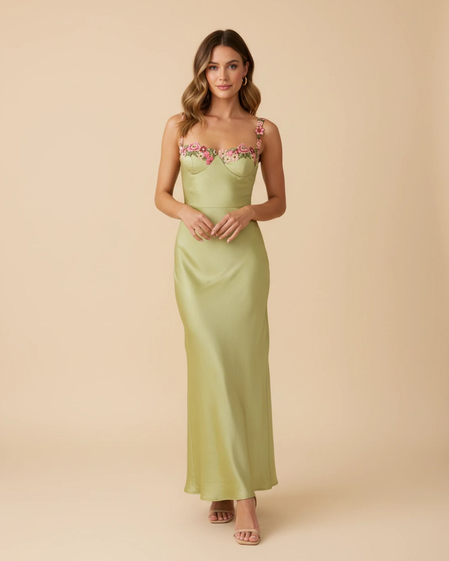 Women's Floral Slip Maxi Dress image
