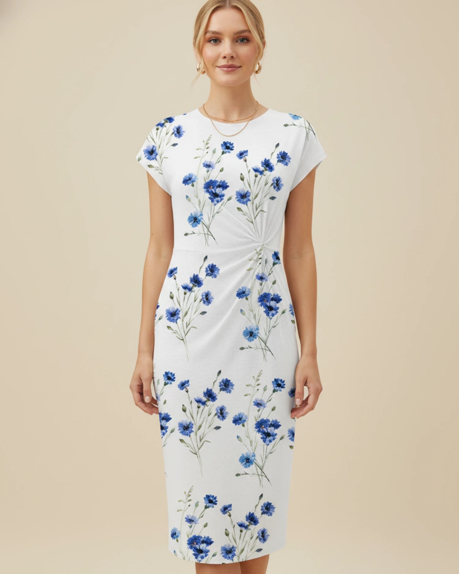 Women's Floral Summer Midi Dress image