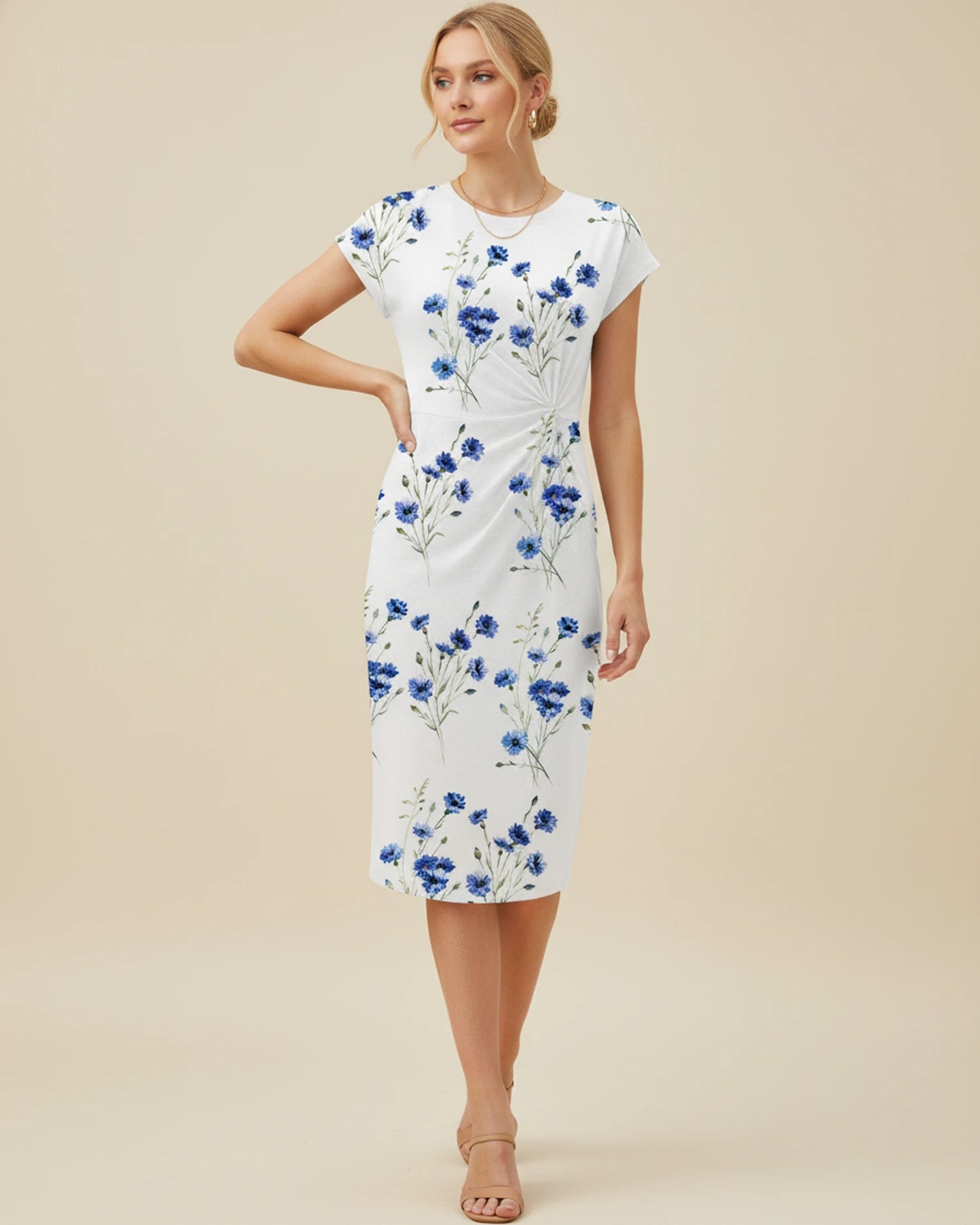 Women's Floral Summer Midi Dress image