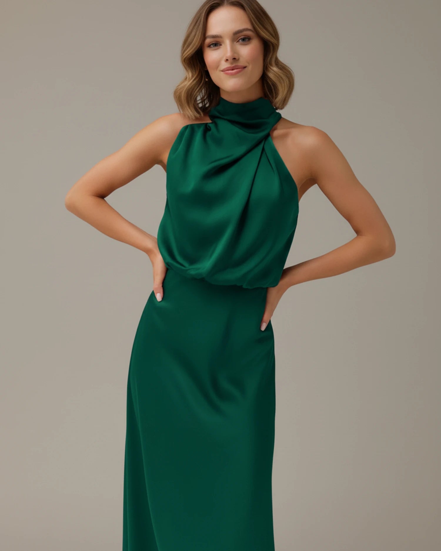 Women's Halter Midi Dress image