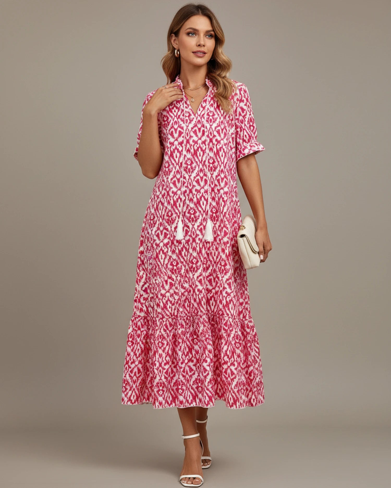 Women's Printed Midi Dress image
