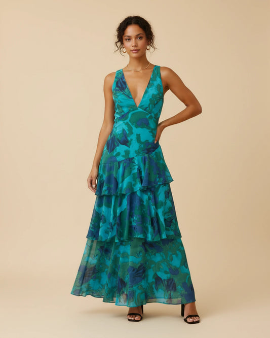 Women's Sleeveless A-Line Maxi Dress image