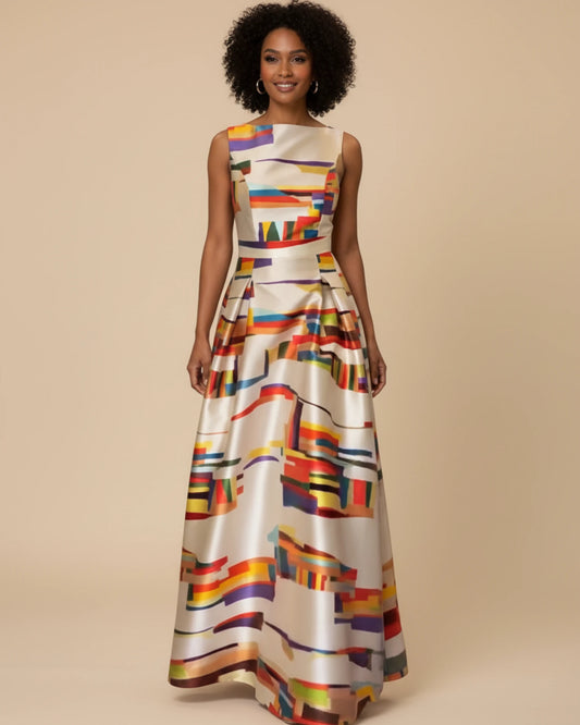 Women's Sleeveless A-Line Maxi Dress image