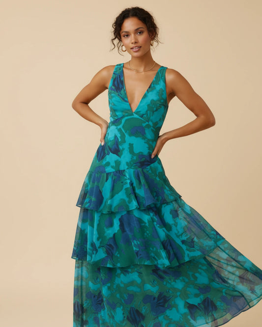 Women's Sleeveless A-Line Maxi Dress image