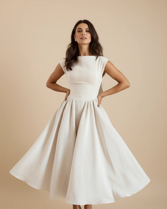 Women's Sleeveless A-Line Midi Dress image