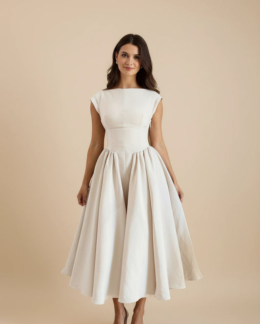 Women's Sleeveless A-Line Midi Dress image