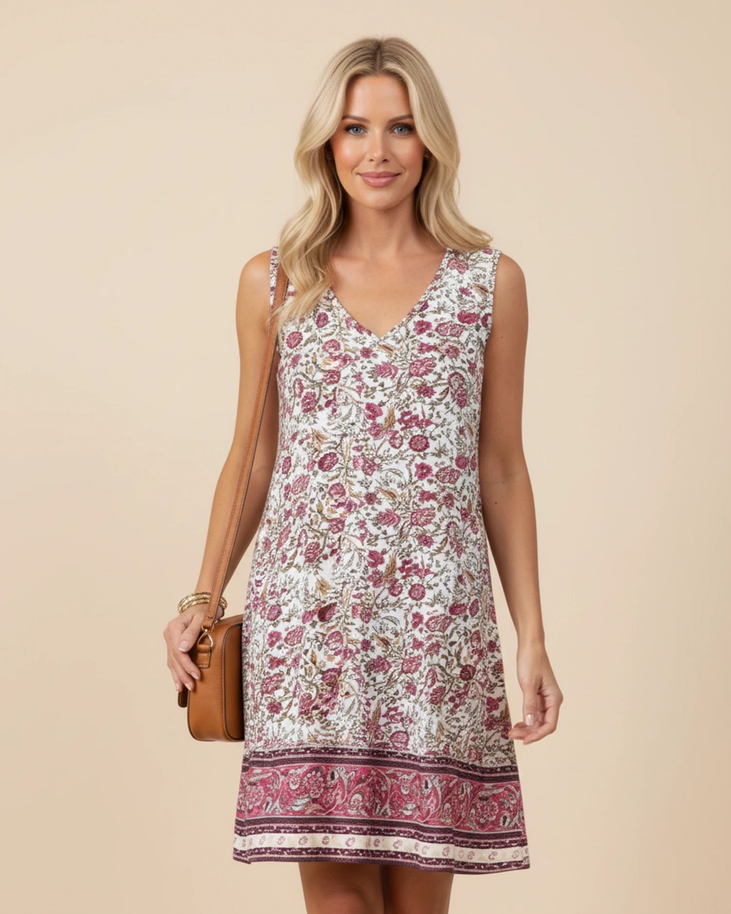 Women's Sleeveless Summer Mini Dress image