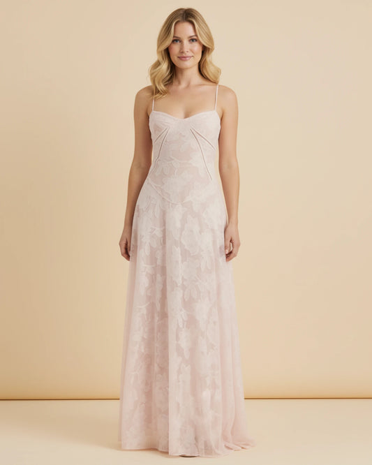 Women's Spaghetti Strap A-Line Maxi Dress image