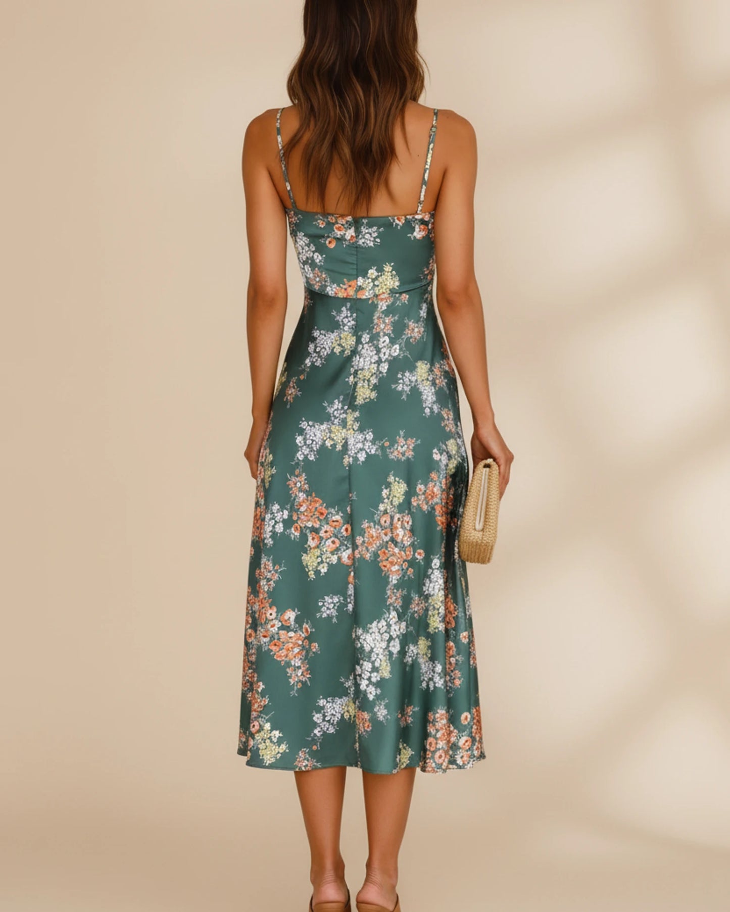 Women's Spaghetti Strap Summer Midi Dress image