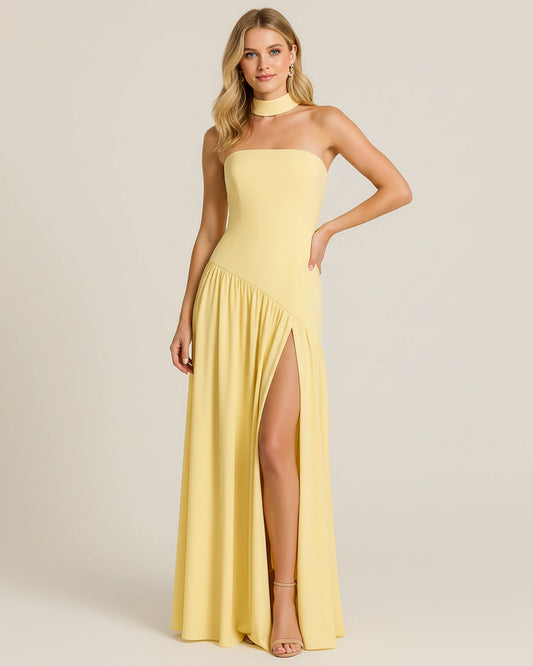 Women's Strapless Evening Maxi Dress image