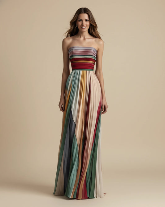 Women's Strapless Evening Maxi Dress image