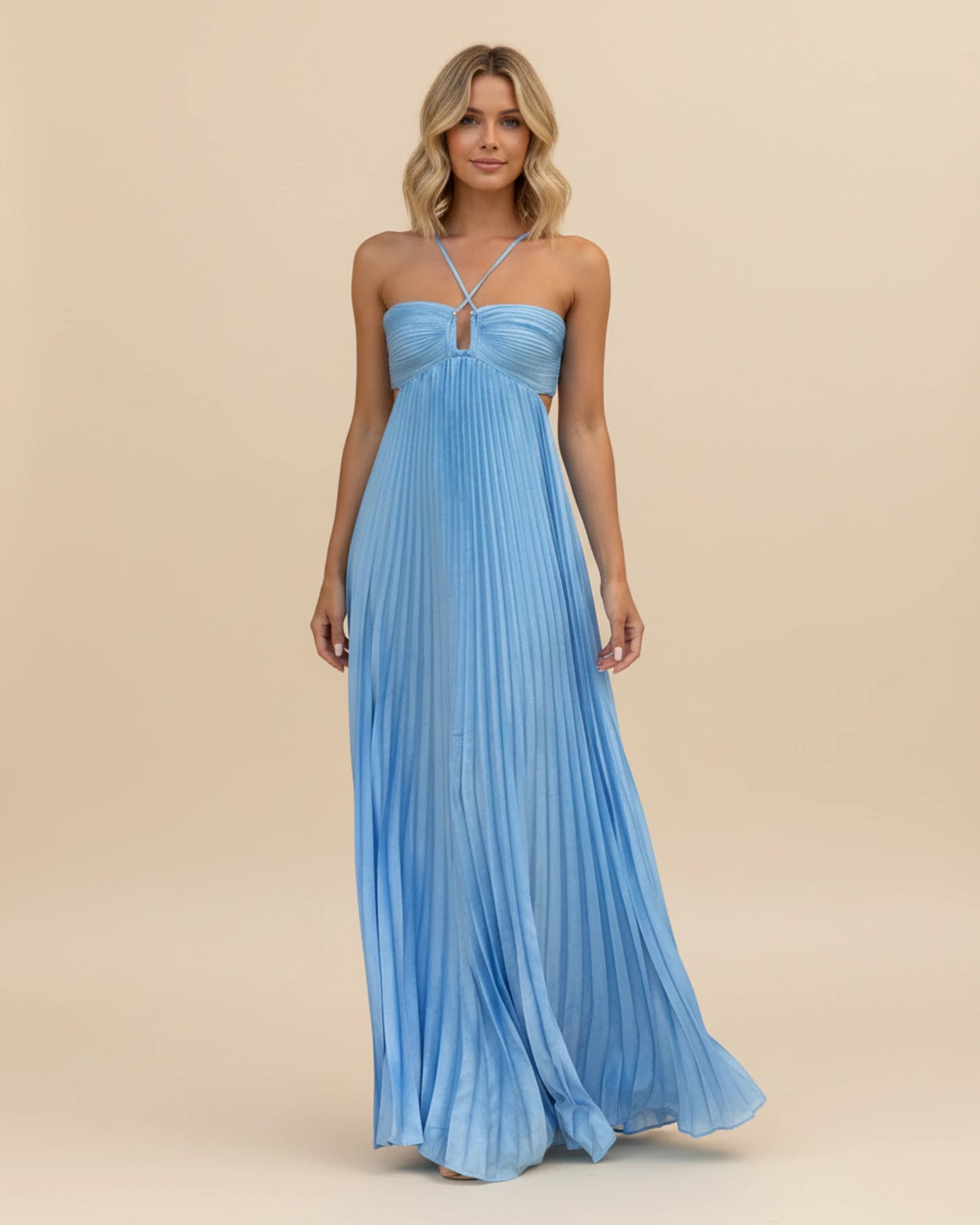 Women's Strappy A-Line Maxi Dress image