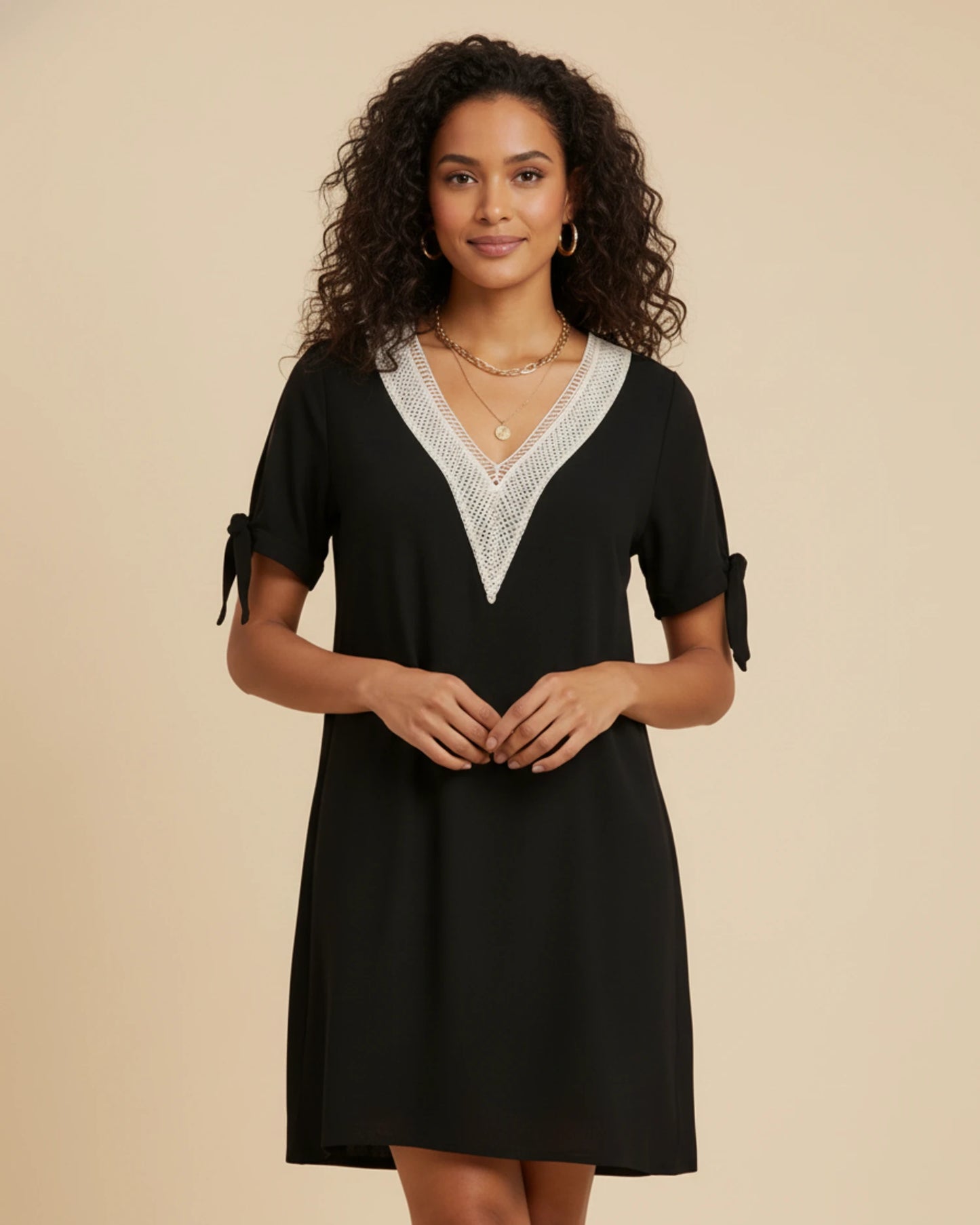 Women's Tie-Sleeve Mini Dress image