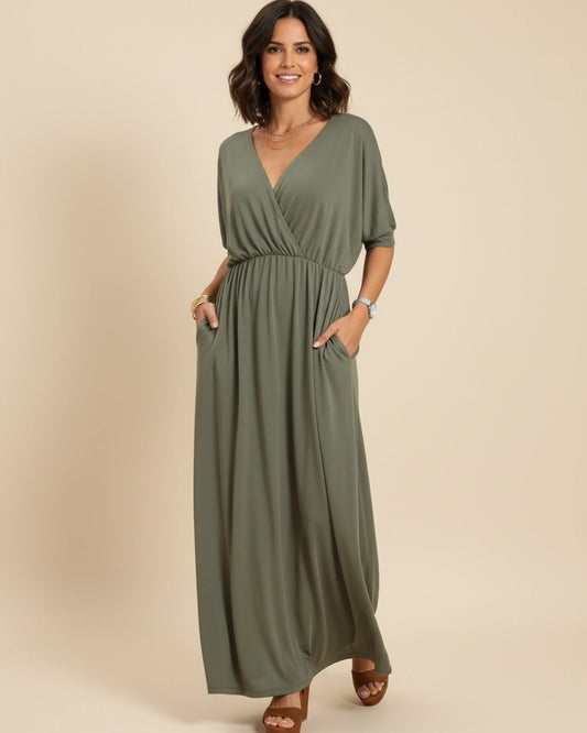 Women's V-Neck Maxi Dress image