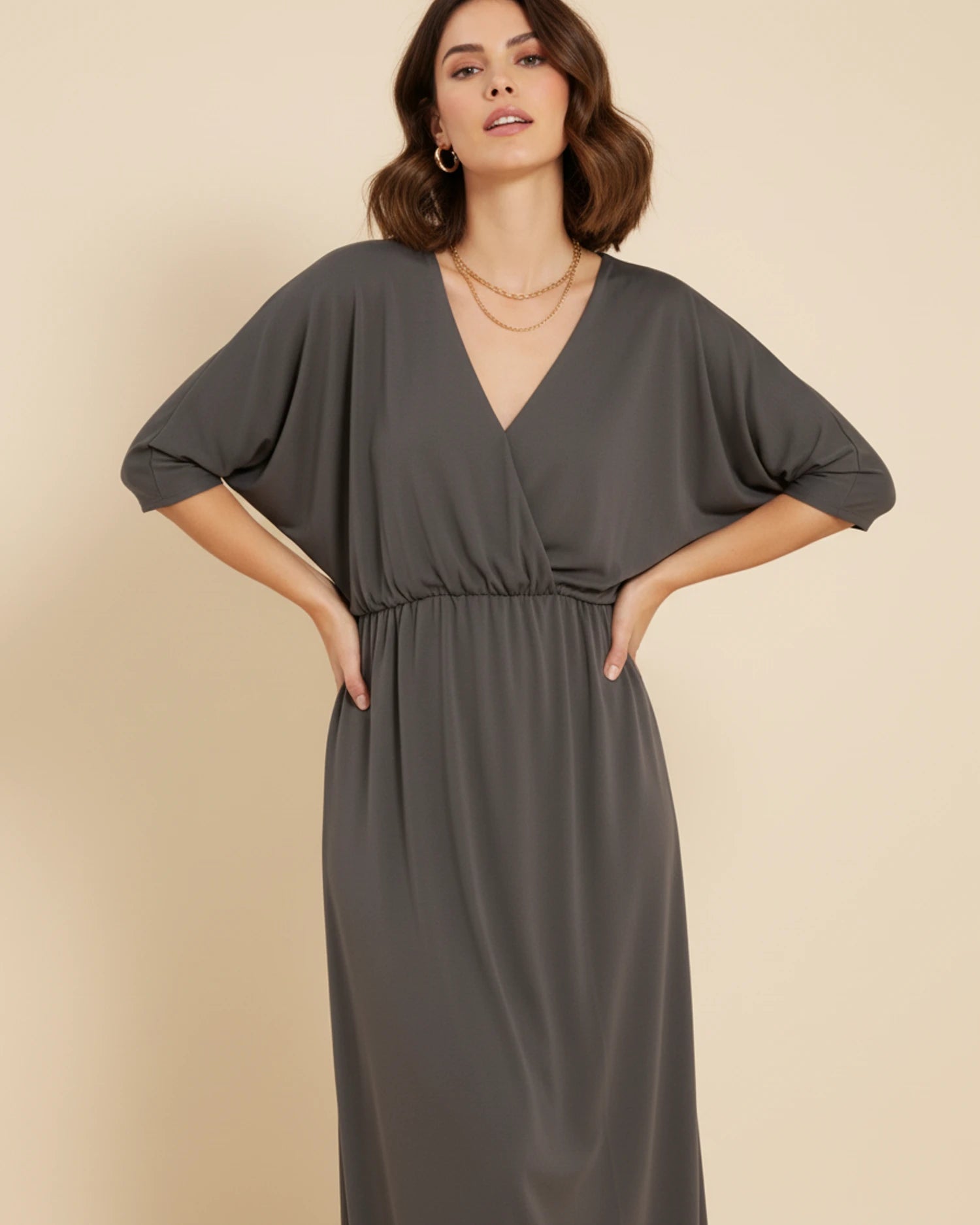 Women's V-Neck Maxi Dress image