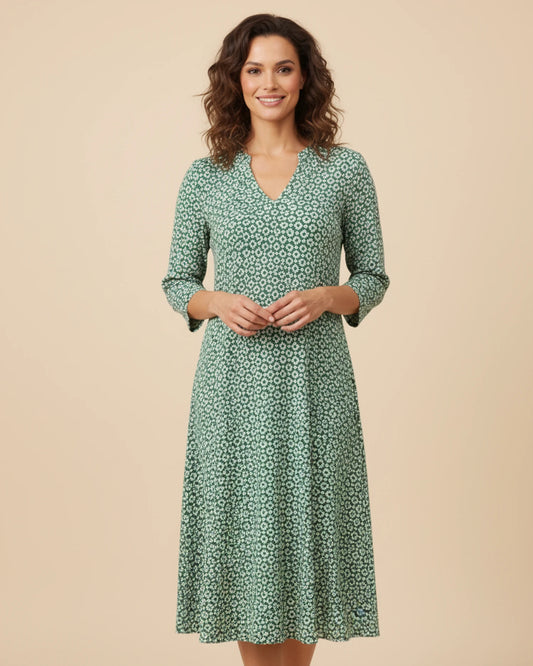 Women's V-Neck Midi Dress image