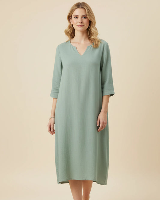 Women's V-Neck Summer Midi Dress image